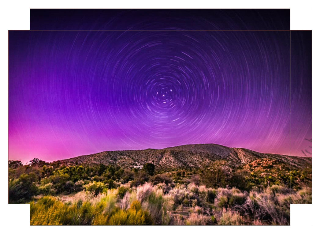 "Northern Lights Star Trails"