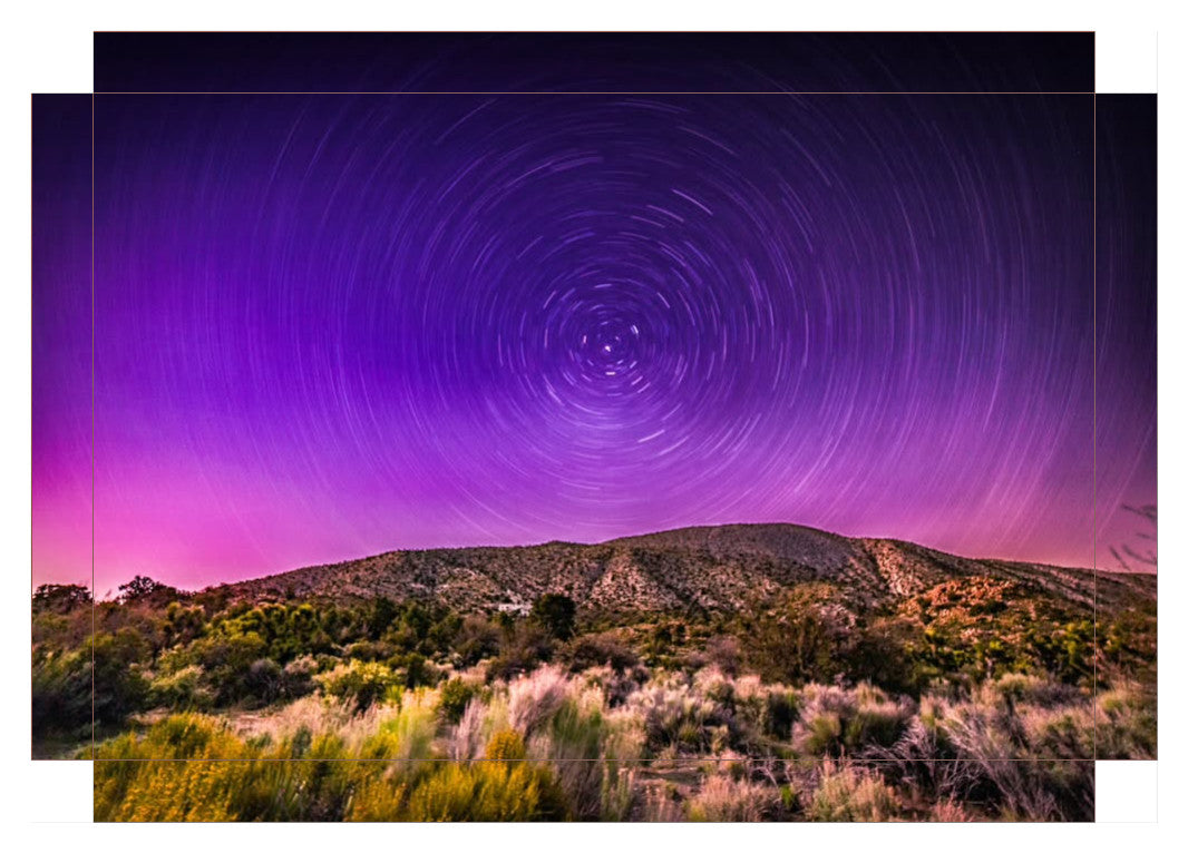 "Northern Lights Star Trails"