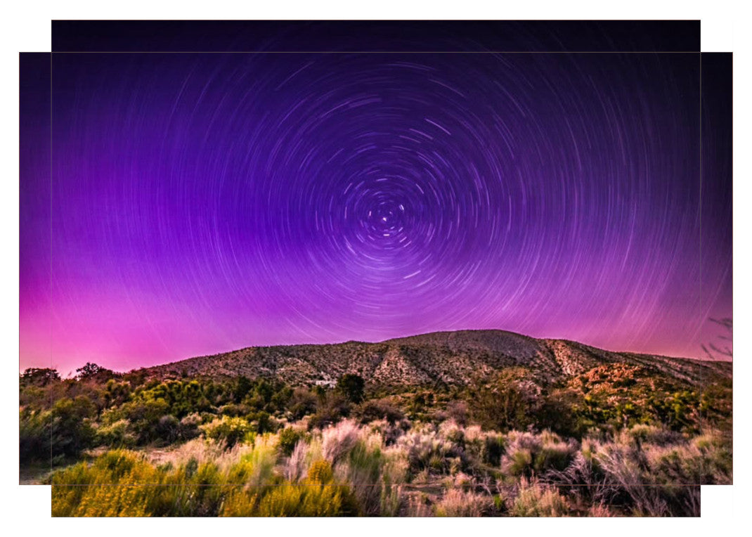 "Northern Lights Star Trails"