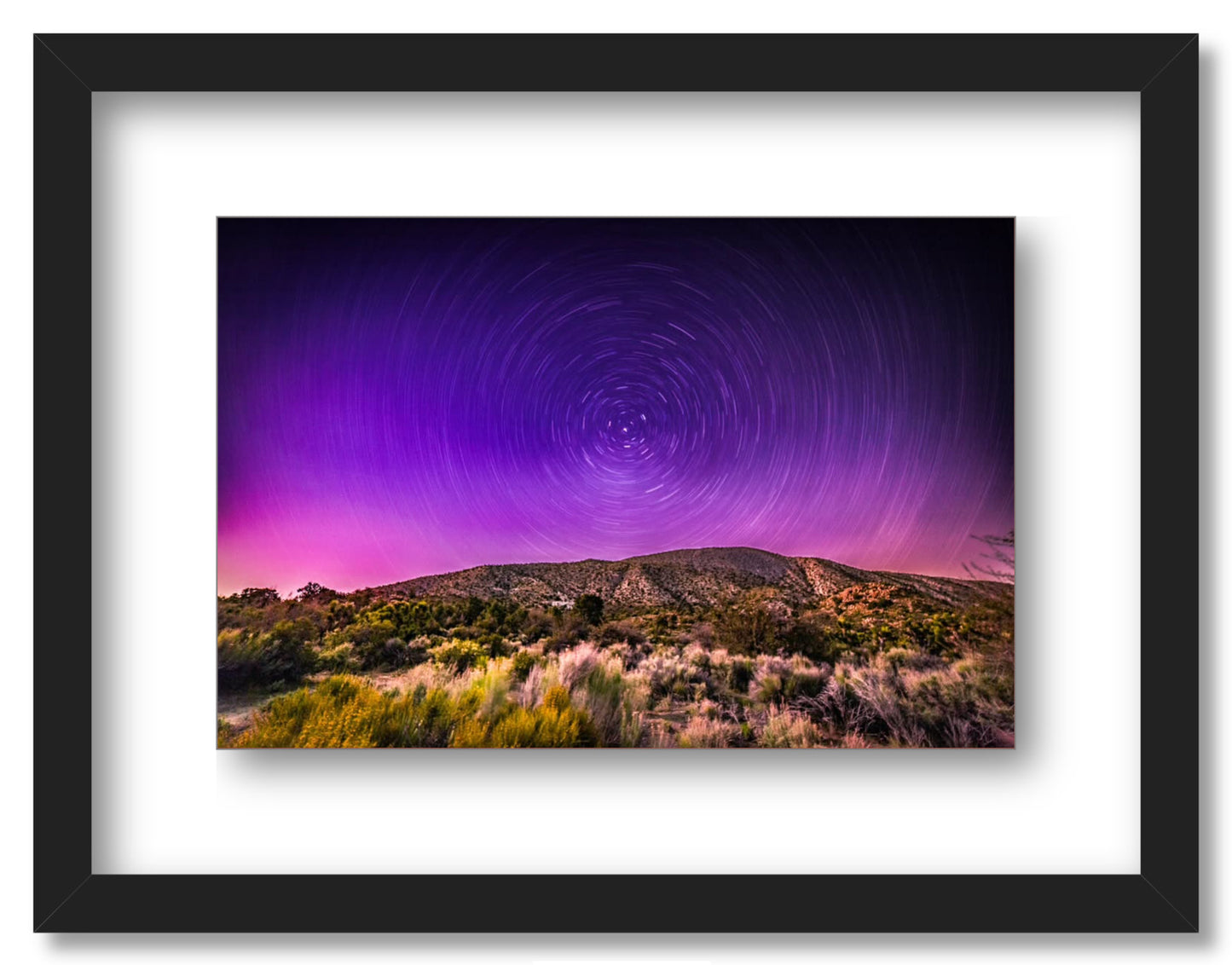 "Northern Lights Star Trails"