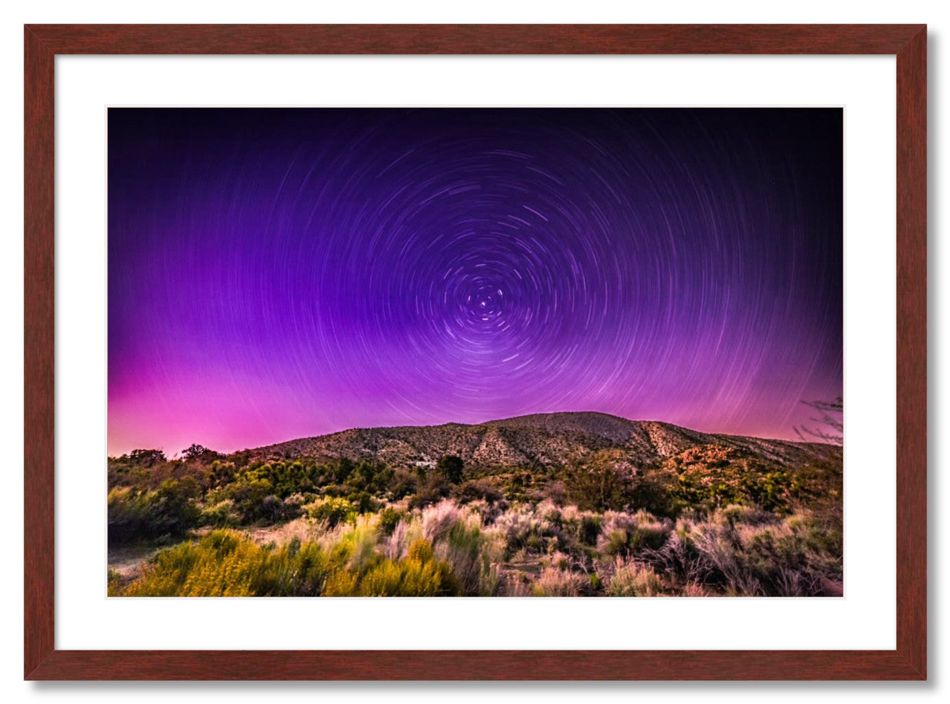 "Northern Lights Star Trails"