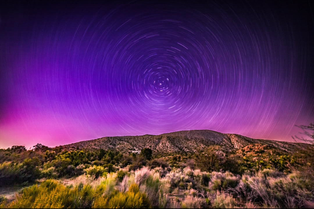 "Northern Lights Star Trails"